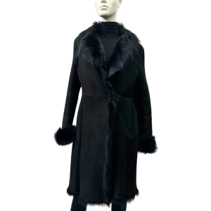manteau de mouton de toscane noir 8652