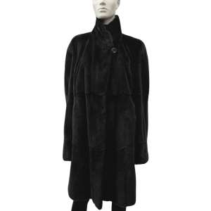 manteau viselle rasé et brun 8659
