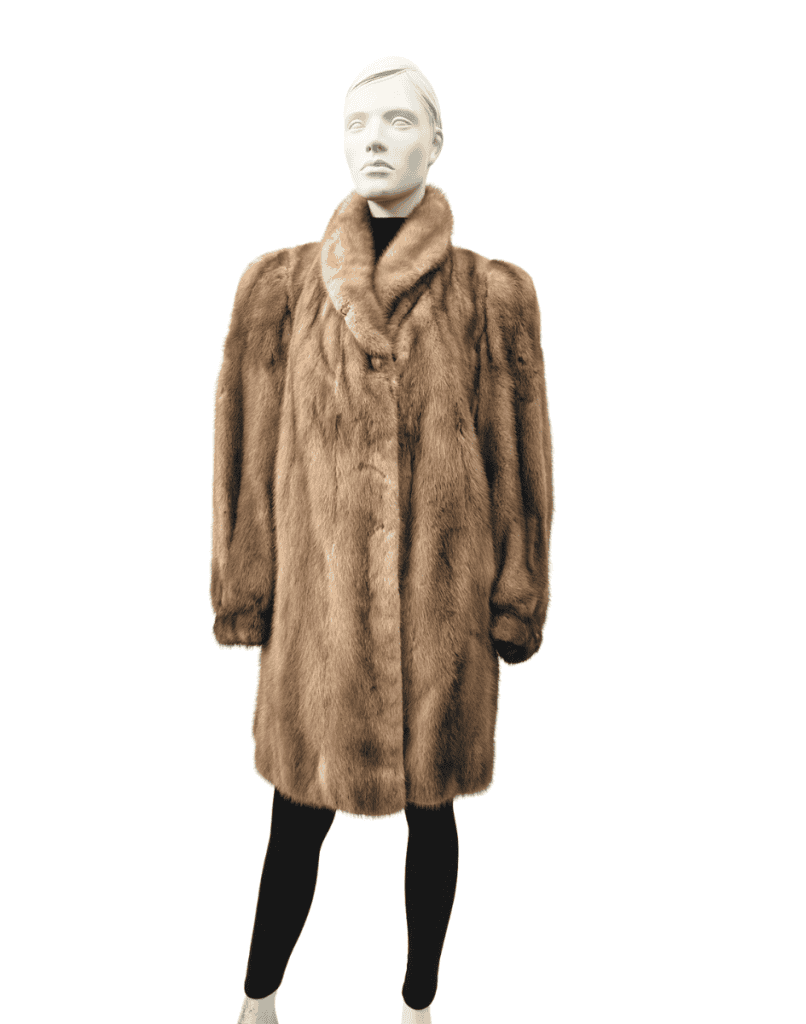 manteau de vison pastel 8670