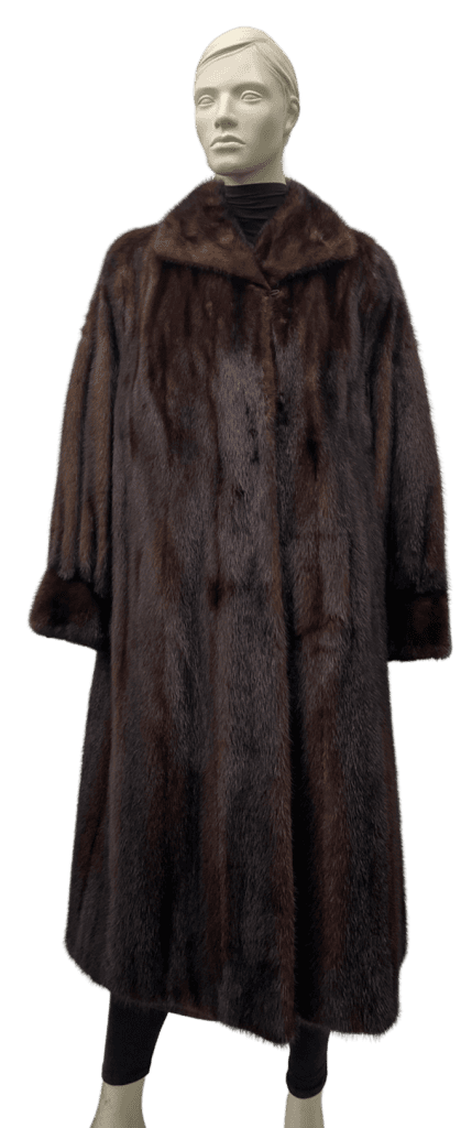 manteau vison brun 8709