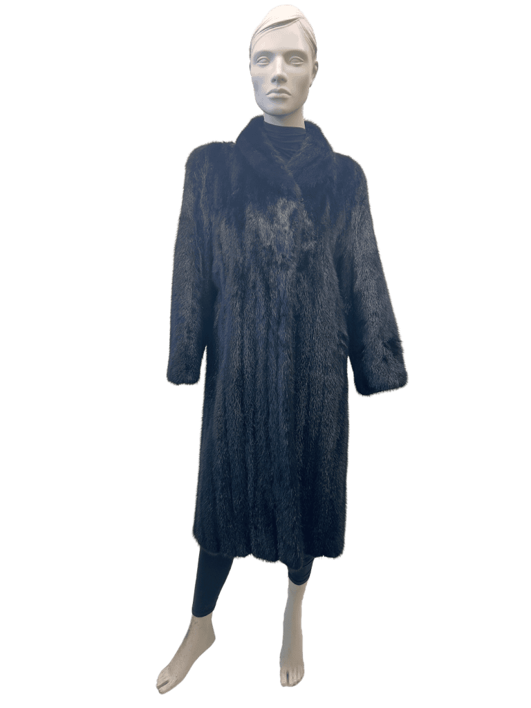 manteau de vison noir 8634