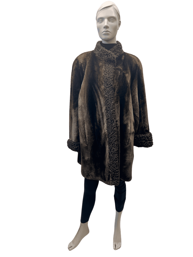 manteau de vison noir 8634