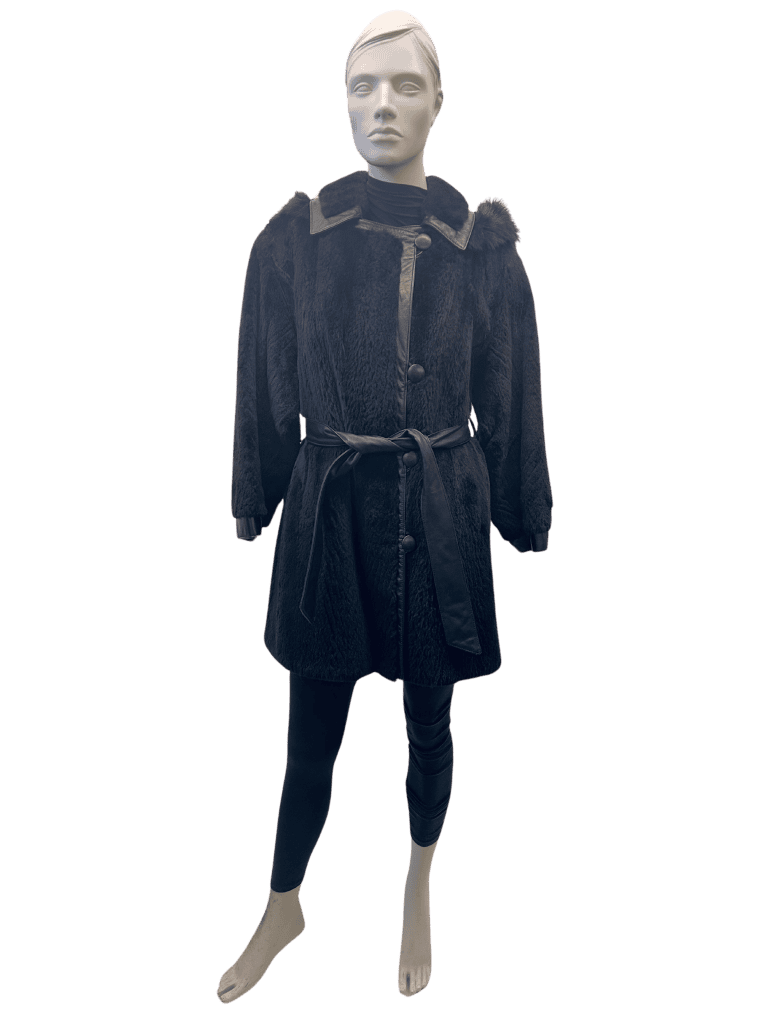 manteau de vison noir 8634